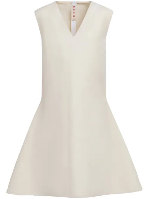 Robe en coton à coupe mi-longue - Marni - Modalova
