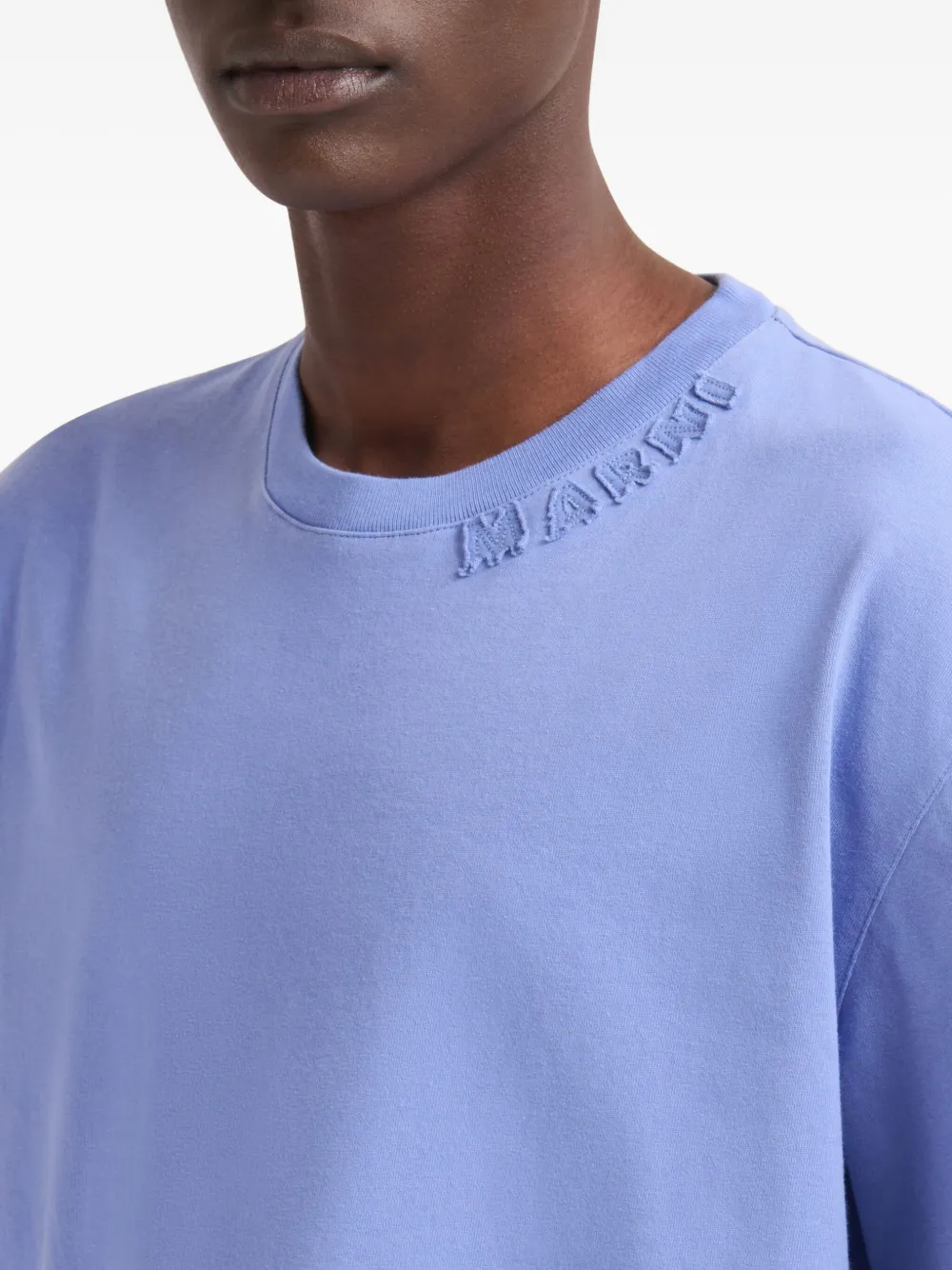 Marni Katoenen T-shirt Blauw