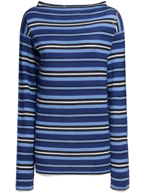 Marni pull à rayures - Bleu - Marni - Modalova