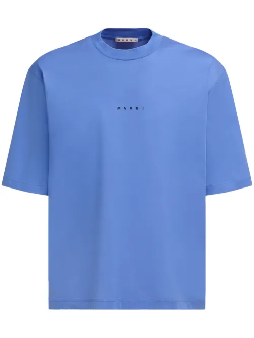 T-shirt en coton à logo imprimé - Marni - Modalova