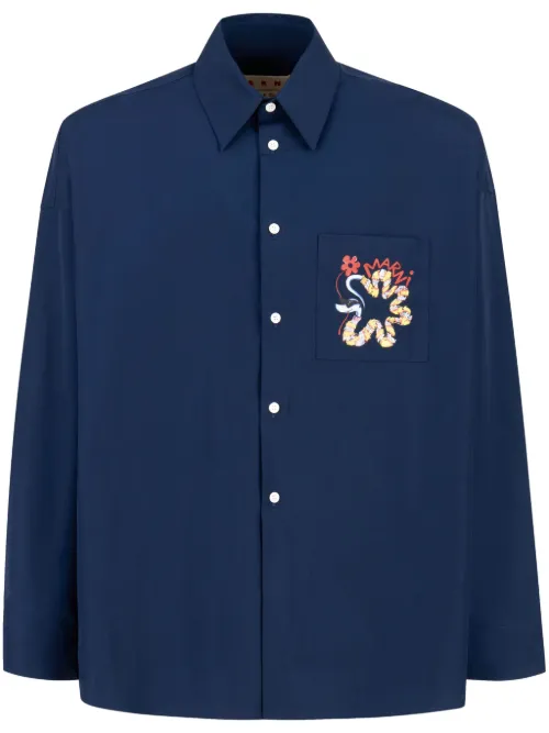 Chemise à imprimé graphique - Marni - Modalova
