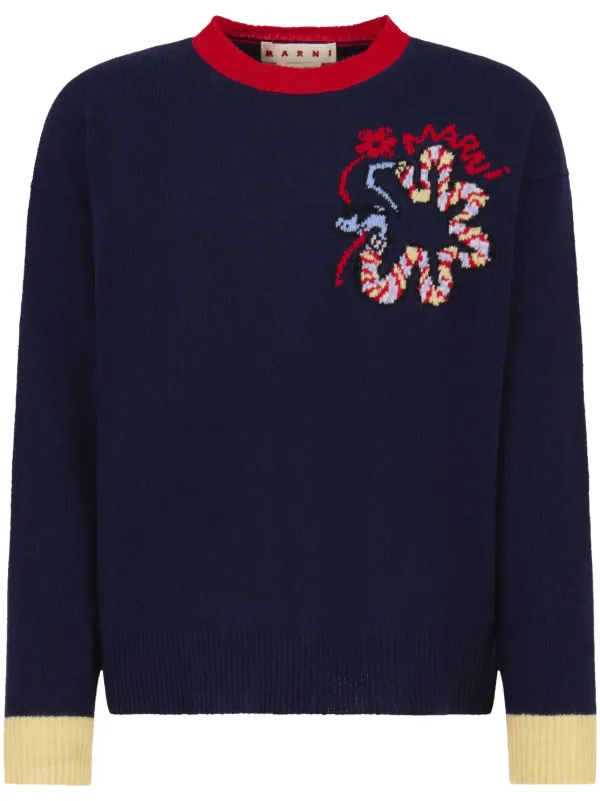 【送料&関税込】Marni Pullover With Inlaid Logo Marni Pullover With Inlaid Logo | italist