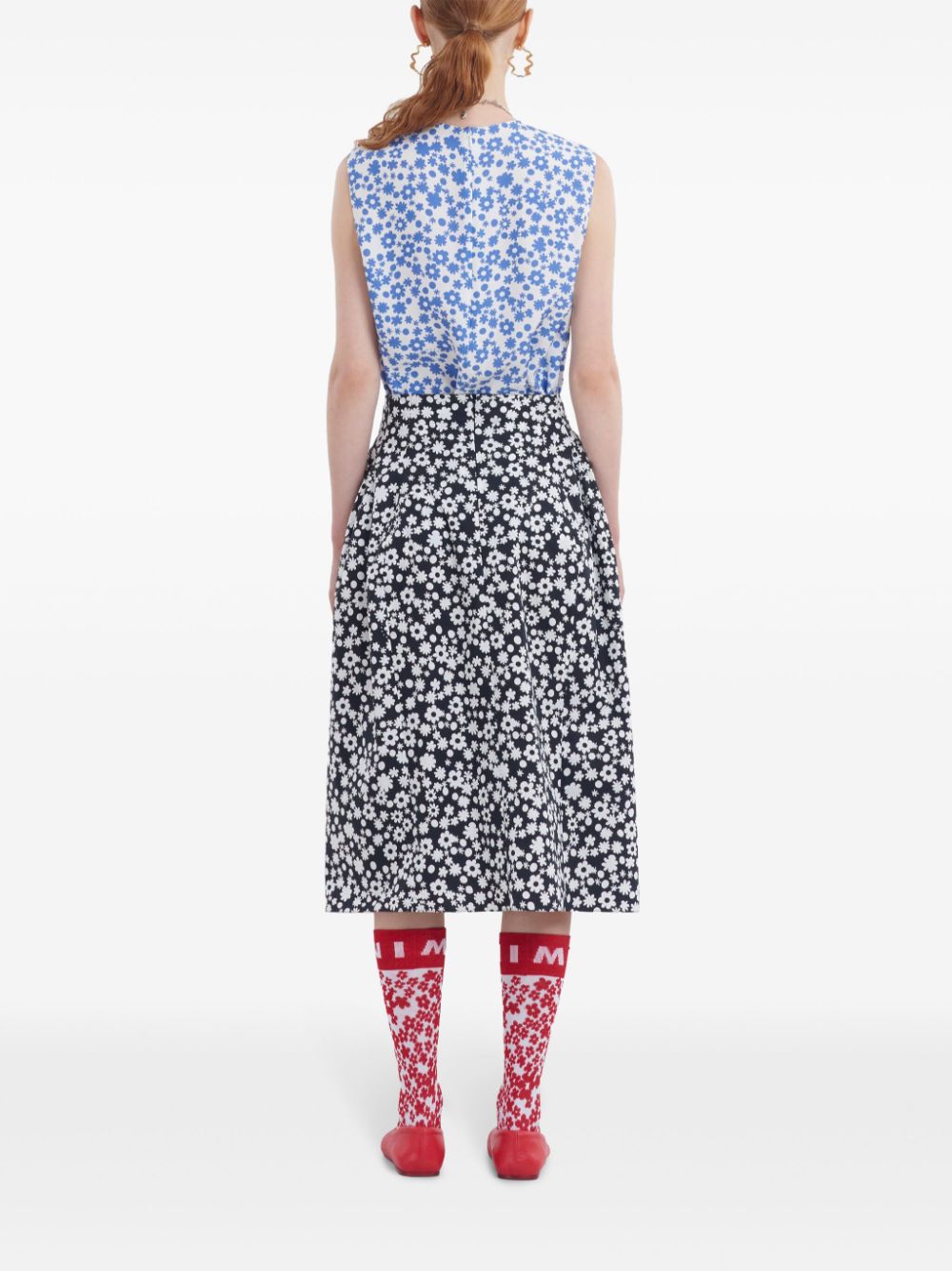 Marni floral-print skirt Women