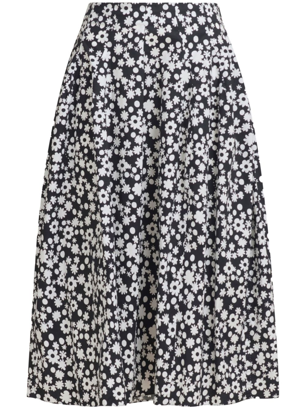 Marni Rok met bloemenprint Zwart