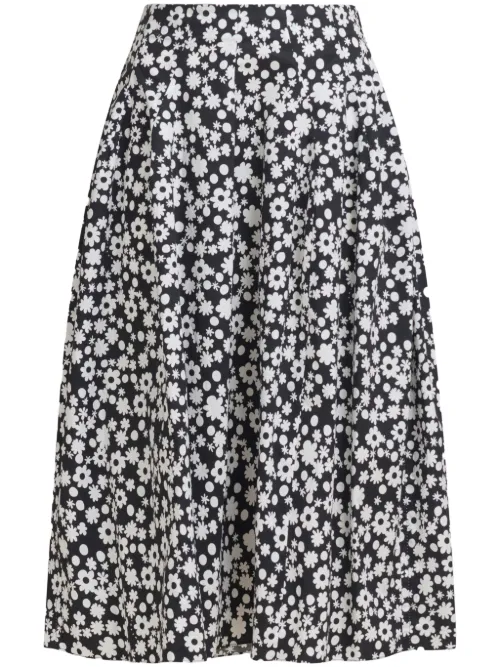 Marni jupe à fleurs - Noir - Marni - Modalova