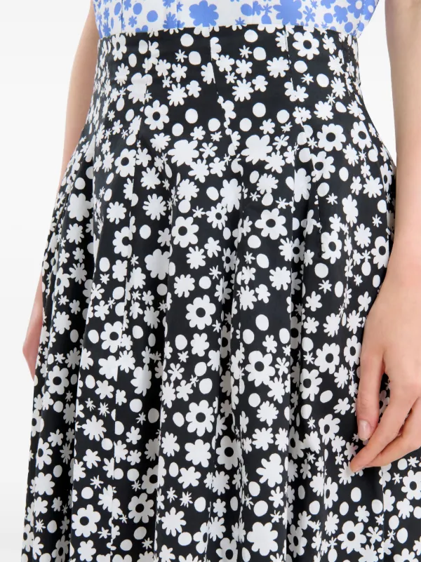 Marni floral-print Skirt | Black | FARFETCH