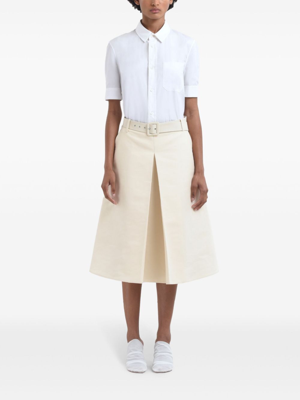 Marni belted midi skirt Women