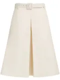 Marni belted midi skirt - White