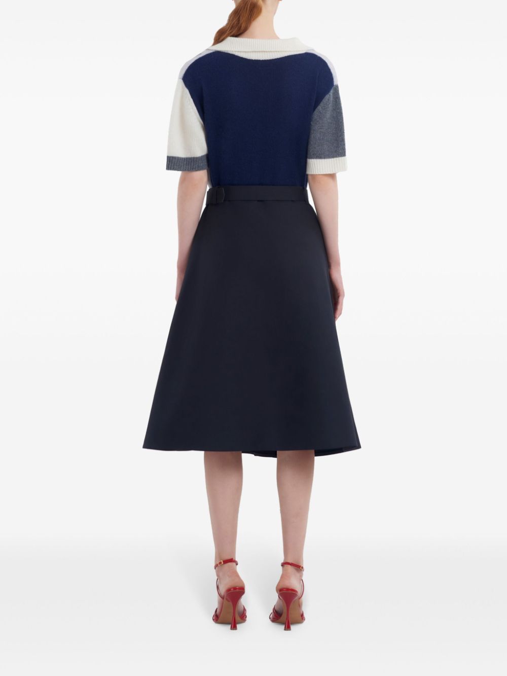 Marni belted midi skirt Women