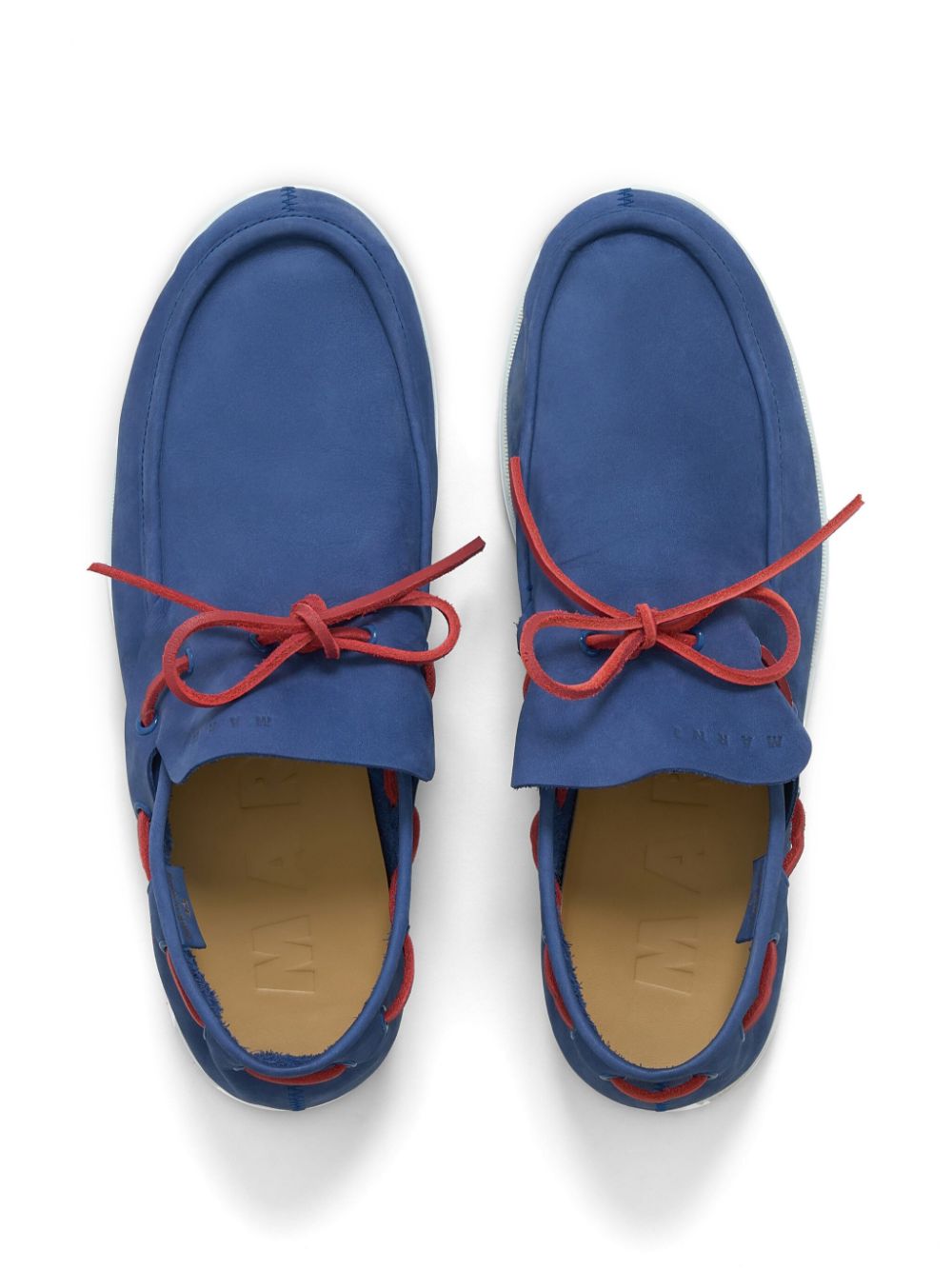 Marni slip-on leather loafers 00B25 BLUE