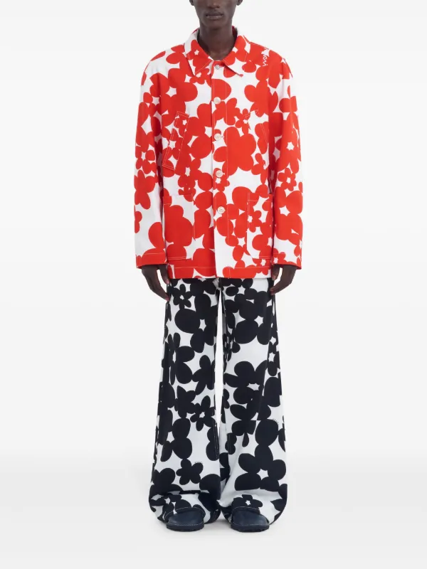 MARNI 花柄 ブルゾン MARNI - 【ラスト1点】MARNI X CARHARTT WIP - YELLOW LONG-SLEEVED