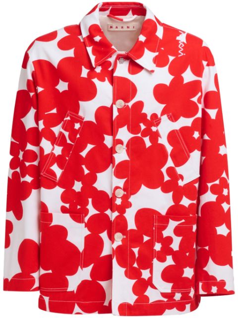 Marni floral-print cotton jacket Men