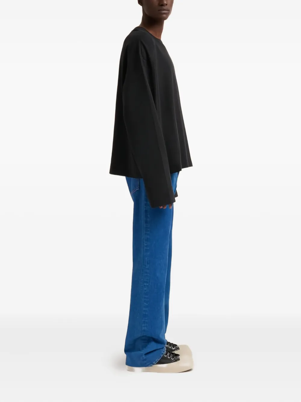Marni long-sleeved T-shirt - Zwart