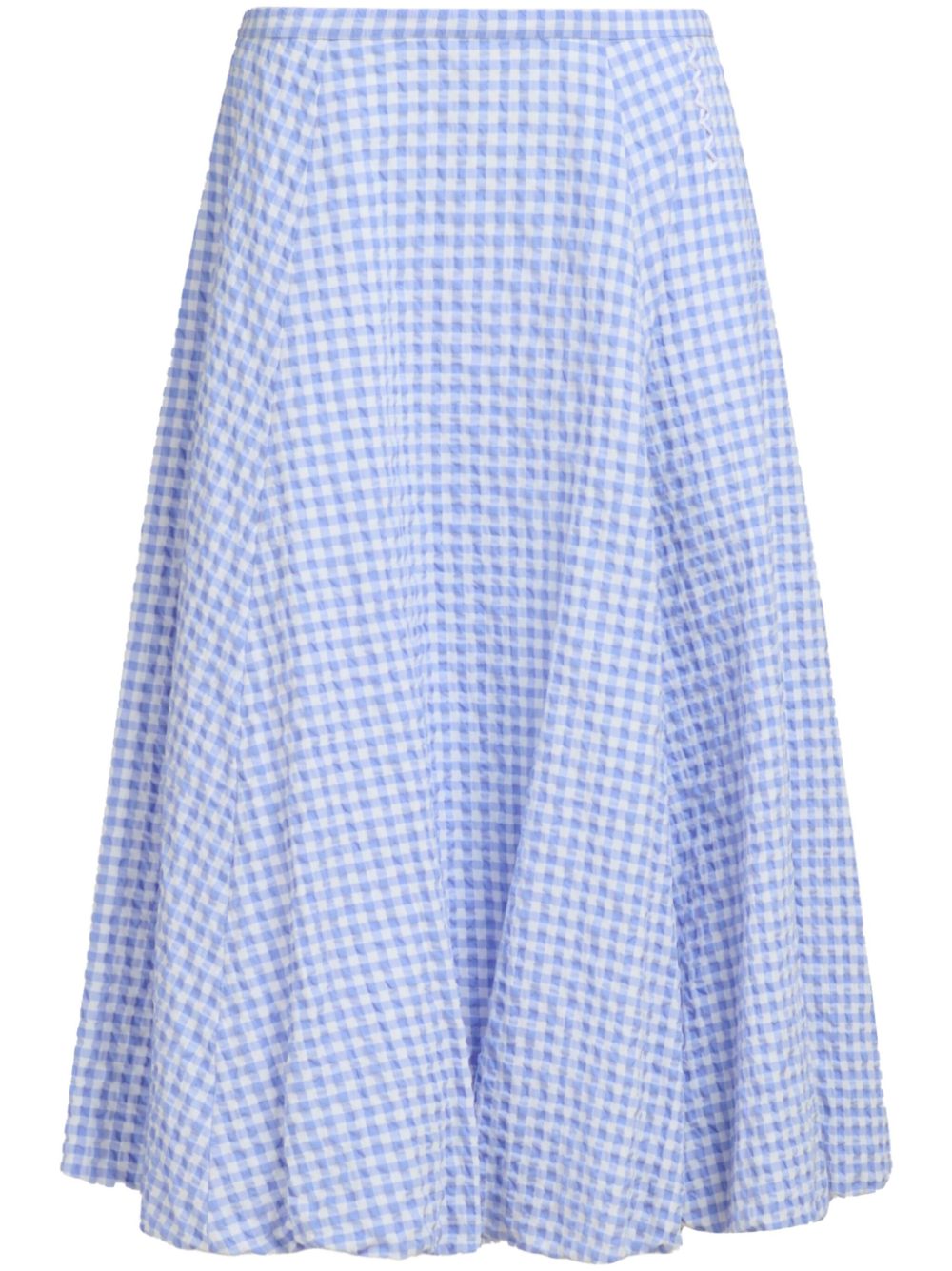 Image 1 of Marni check-print midi skirt