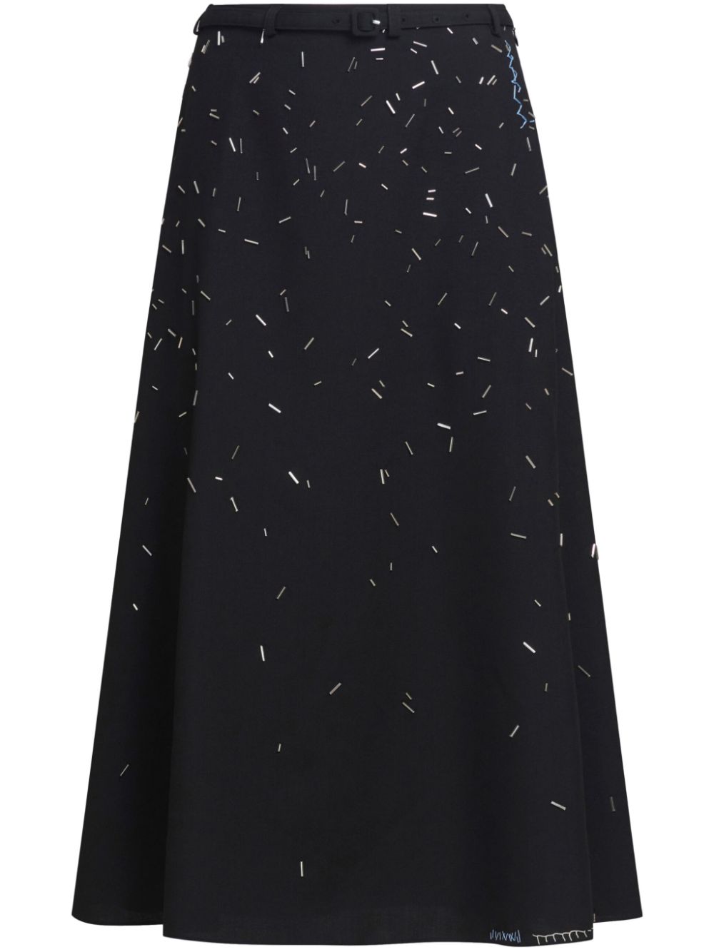 Marni bead-embroidered midi skirt Women