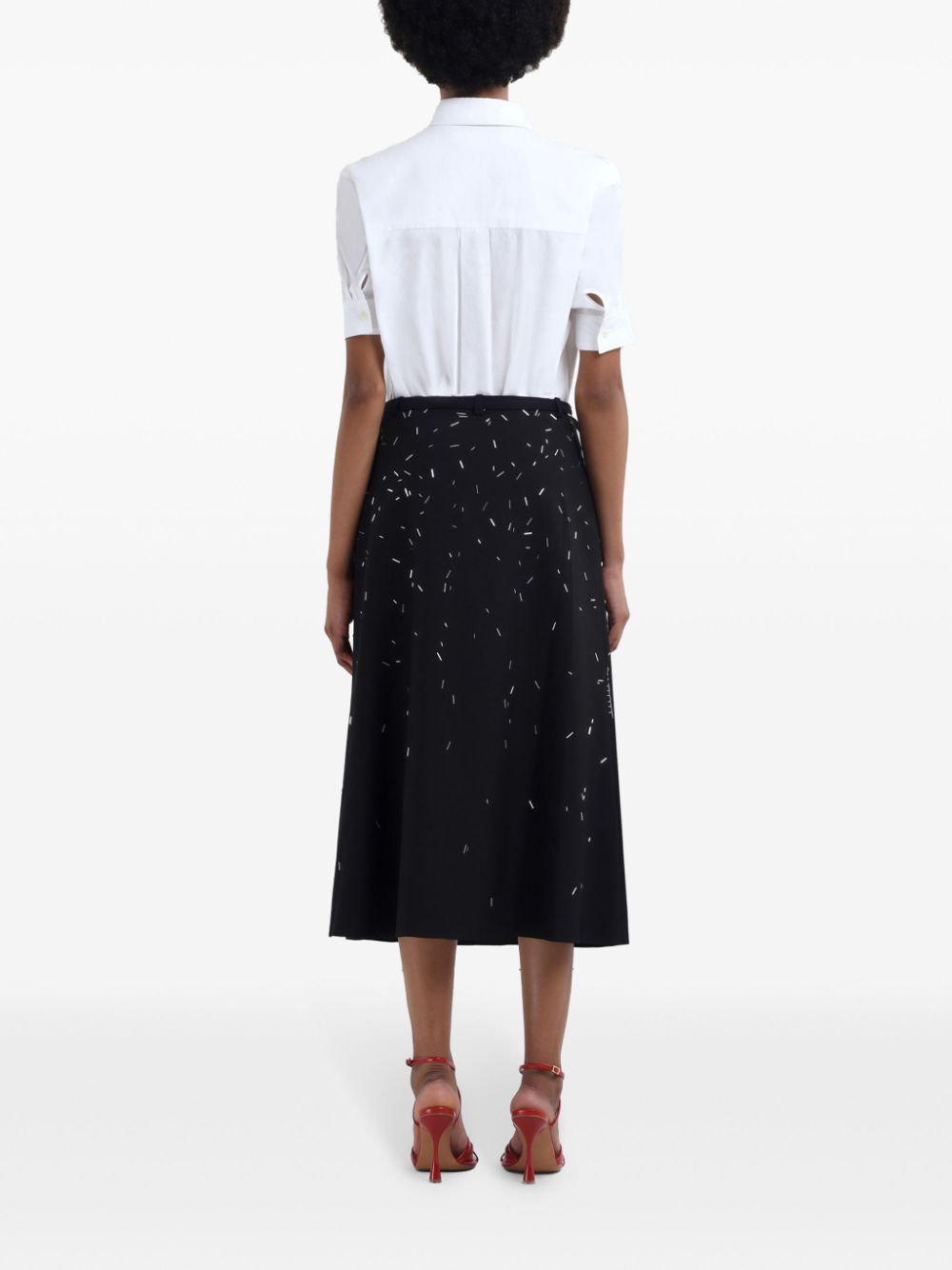 Affordable Marni bead-embroidered midi skirt Women