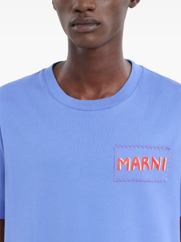☆MARNI☆ Logo Short Sleeve T-Shirt Tシャツ 正規品 MARNI マルニ LOGO T-SHIRT Tシャツ 半袖 クルーネック ロゴT