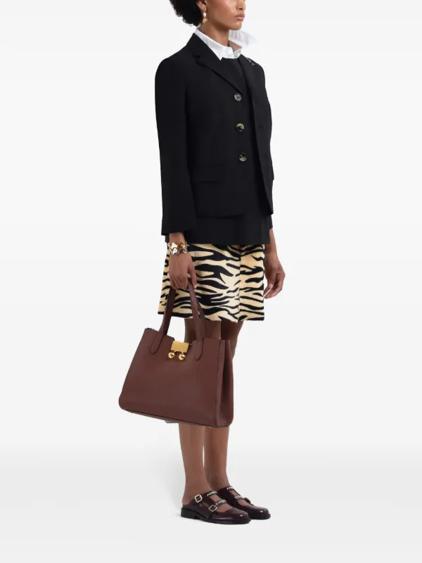 Marni zebra-print Mini Skirt | Neutrals | FARFETCH ID