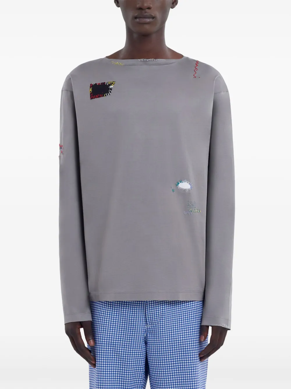 Marni T-shirt met lange mouwen Grijs