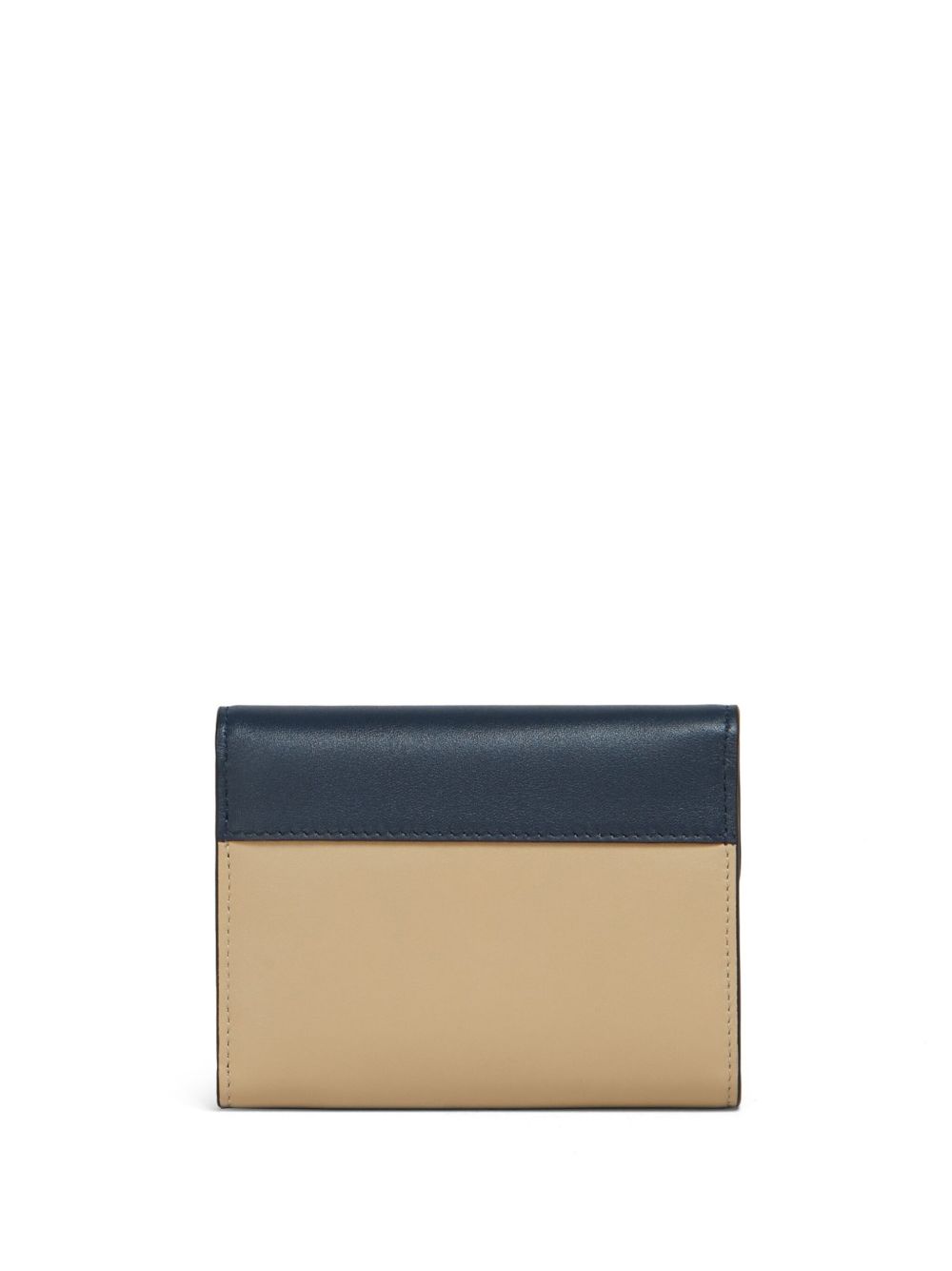 Marni Leren portemonnee - Beige