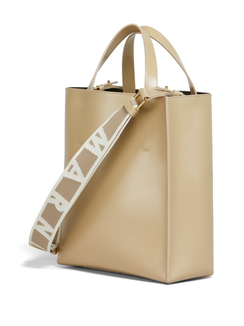 Marni Museo kleine shopper - Beige