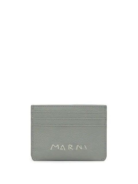 Marni tarjetero con logo bordado