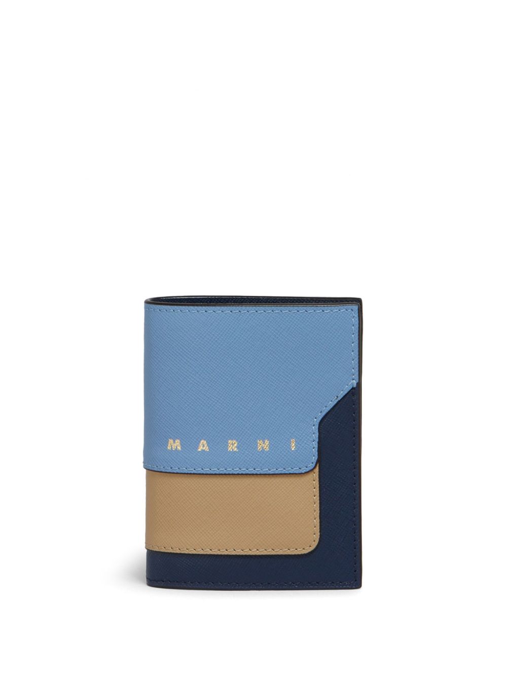 Marni Leren portemonnee Blauw