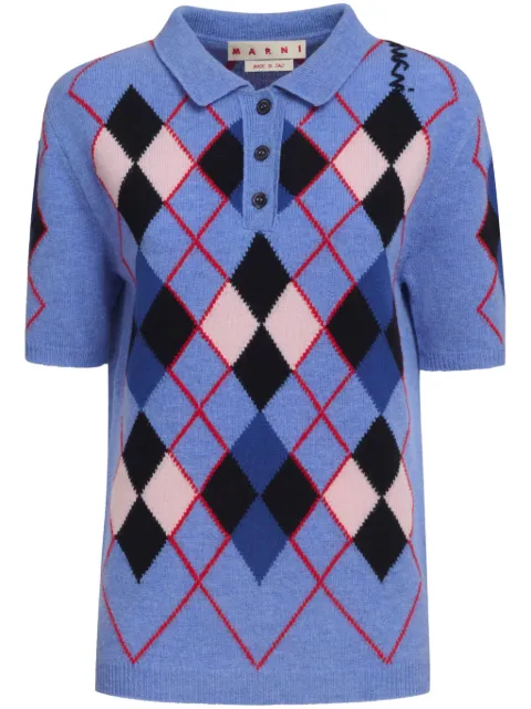 Marni knitted polo top