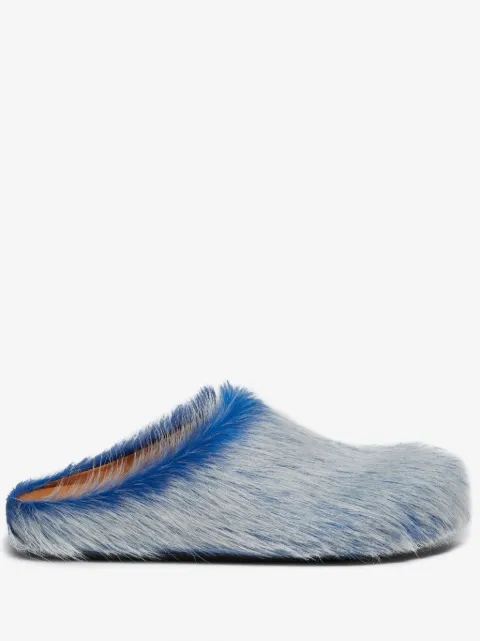 Marni calf hair clogs 