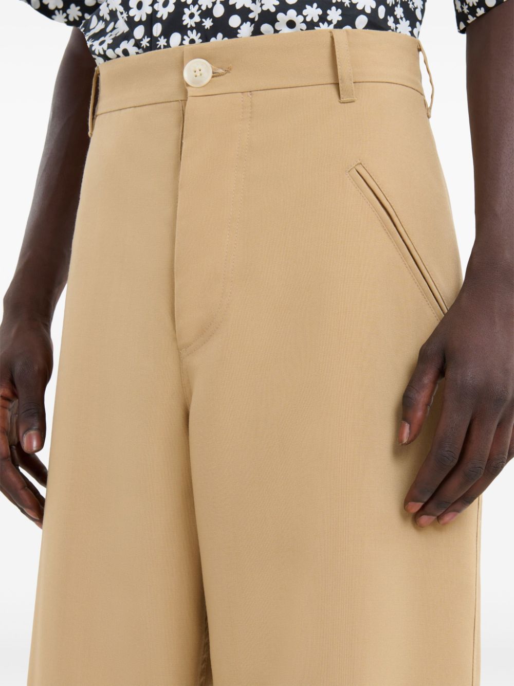 Marni Straight broek Beige