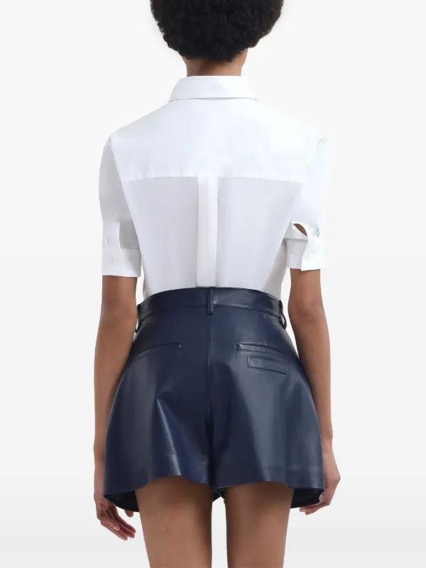 Marni レザー ショートパンツ | ブルー | FARFETCH JP