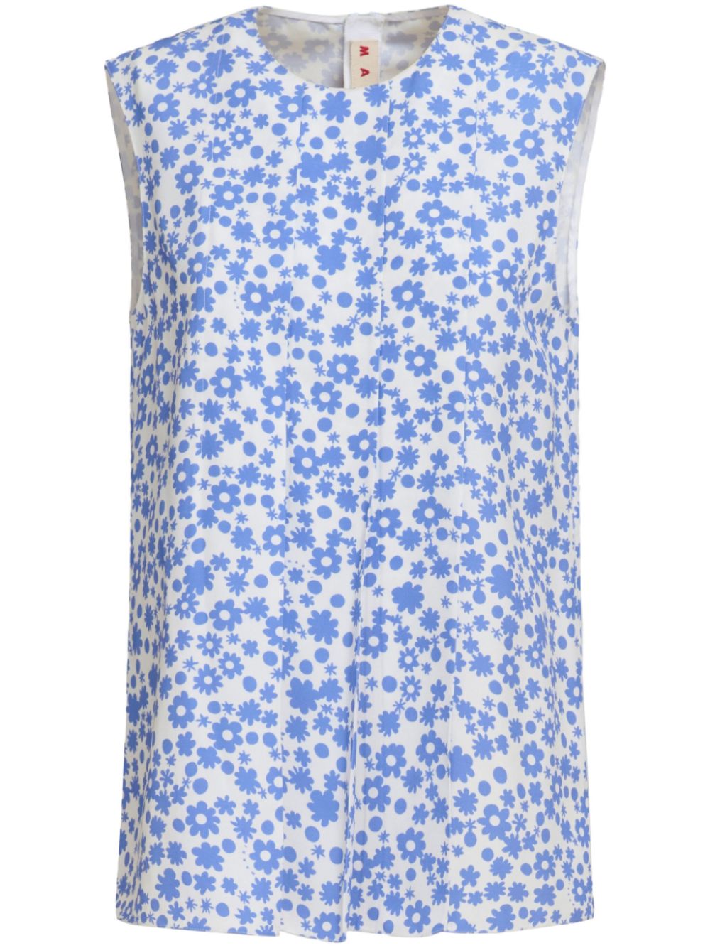 Marni floral-print top - Blue