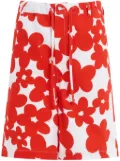 Marni floral-print shorts - Red