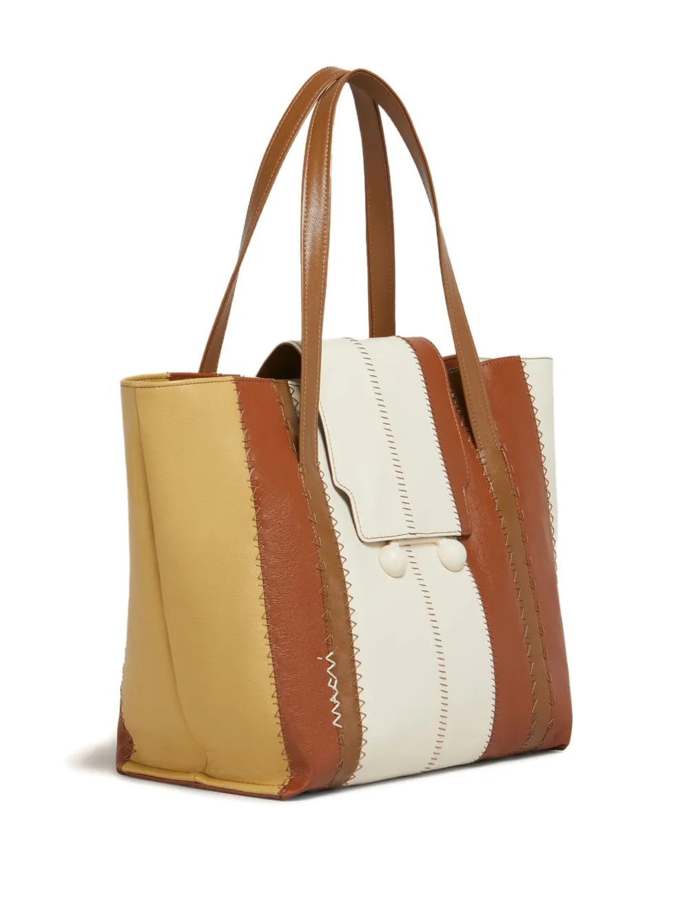 Marni Trunkaroo medium shopper Bruin