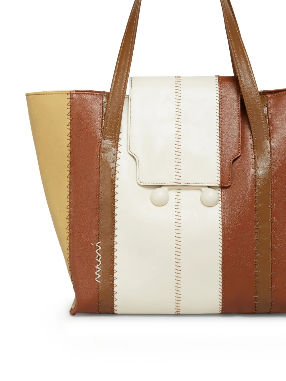 Marni Trunkaroo medium shopper Bruin