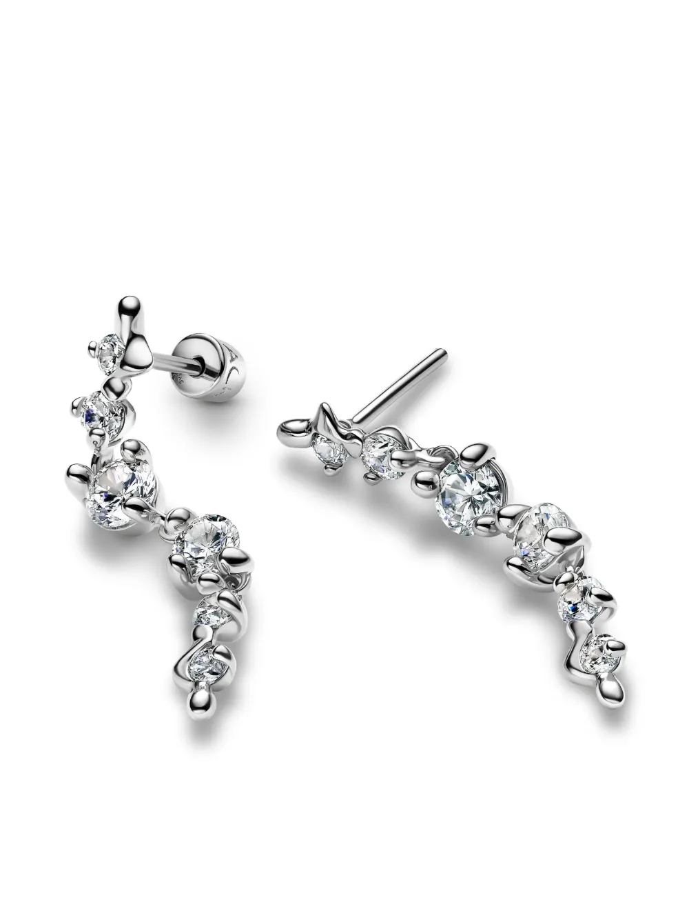 Maria Black Medium Arctic Earrings In Silver