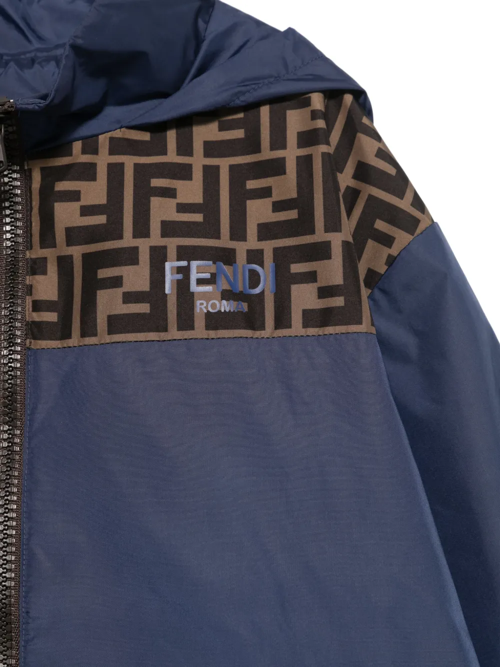 Fendi Kids Jack met FF patroon Blauw