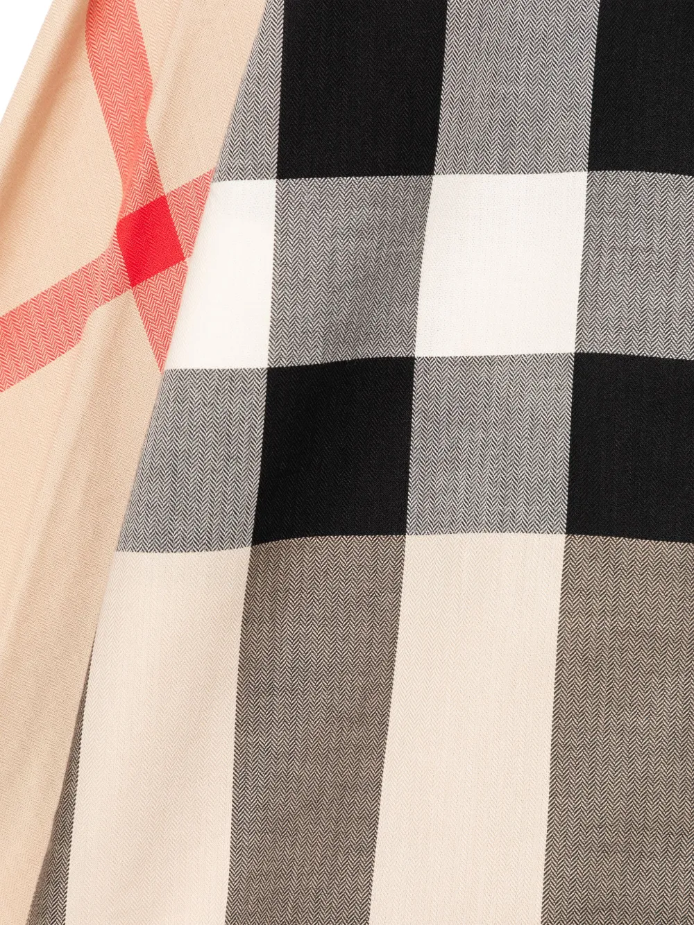 Burberry Kids Geruit shirt Bruin