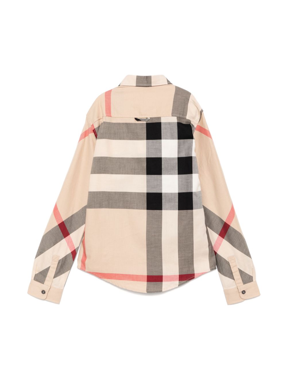 Burberry Kids Geruit shirt - Bruin