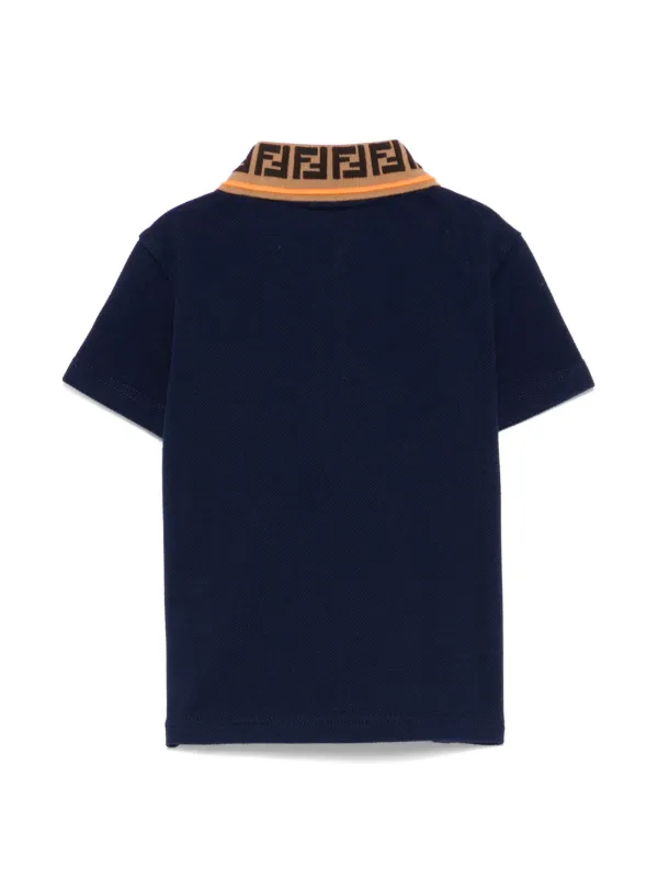 Fendi Kids FF-motif Polo Shirt | Blue | FARFETCH