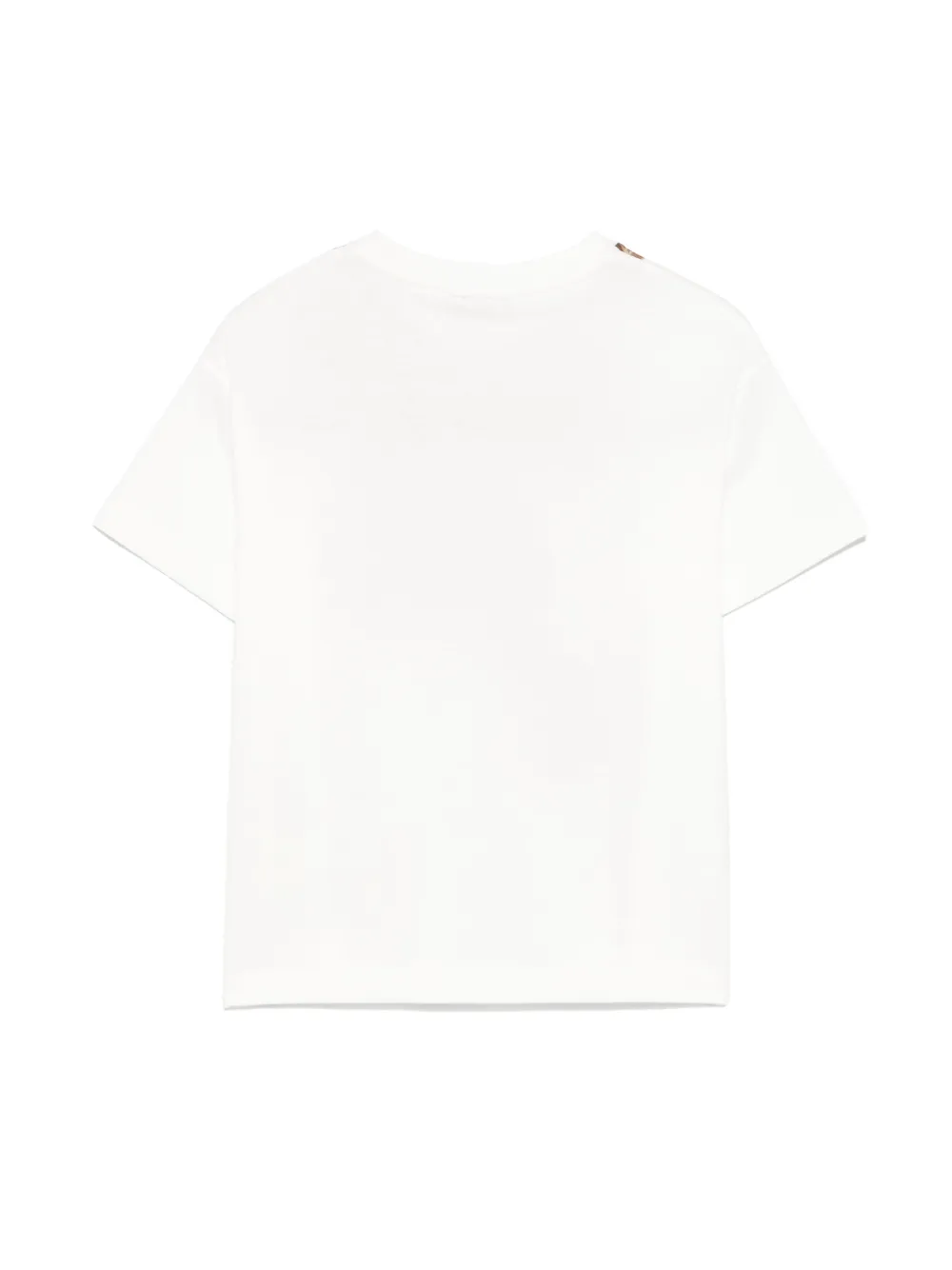 Fendi Kids T-shirt met strik Wit