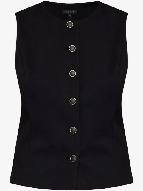 rag & bone Irina Ponte waistcoat