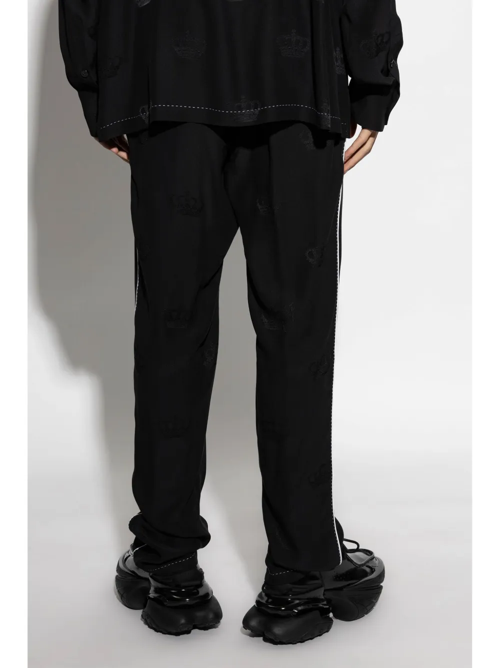 Dolce & Gabbana Broek met trekkoord Zwart