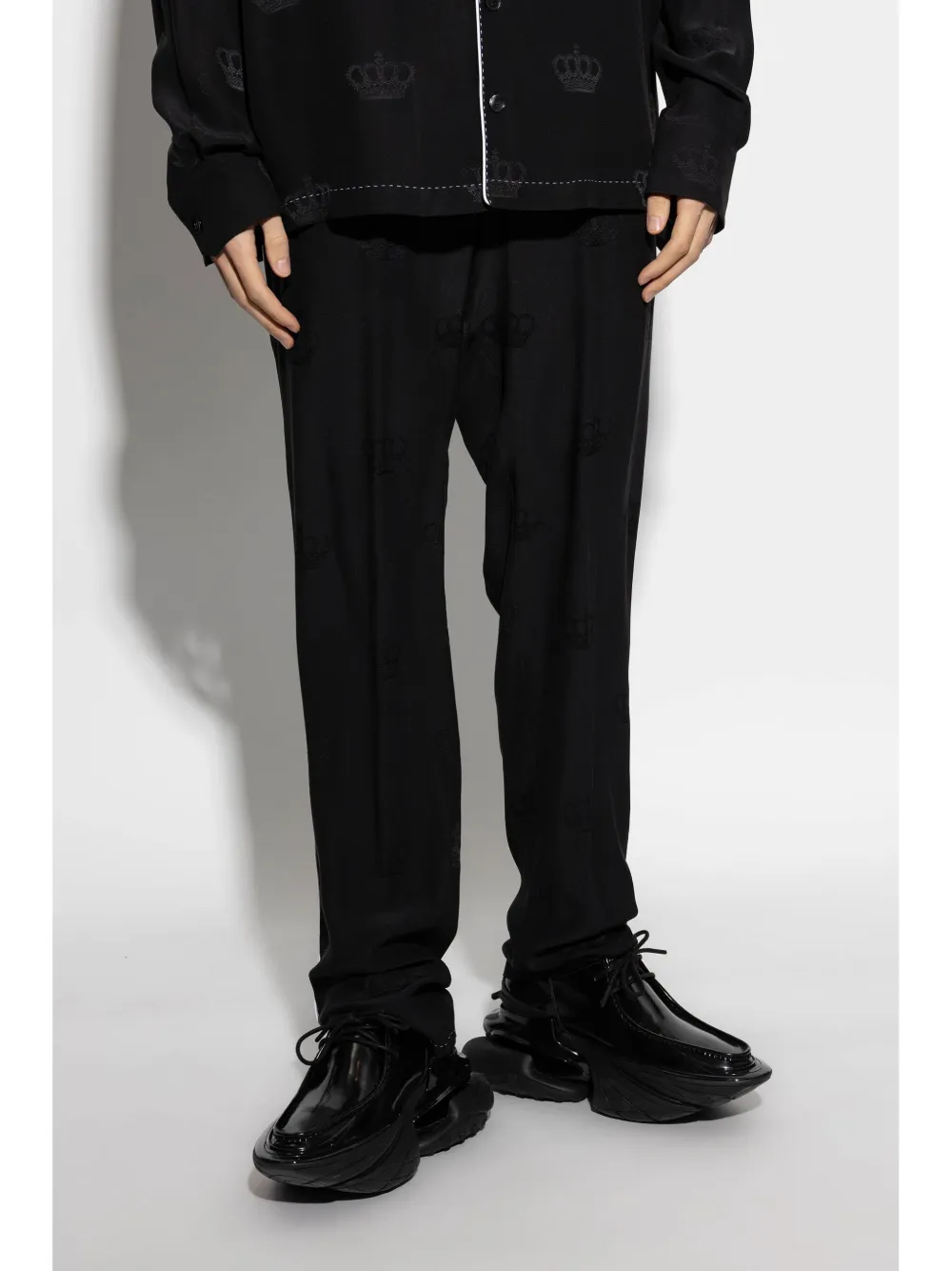 Dolce & Gabbana Broek met trekkoord Zwart