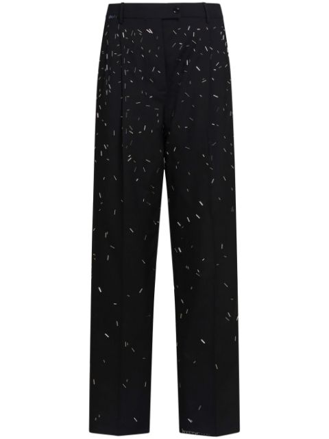 Marni abstract-pattern print trousers Women