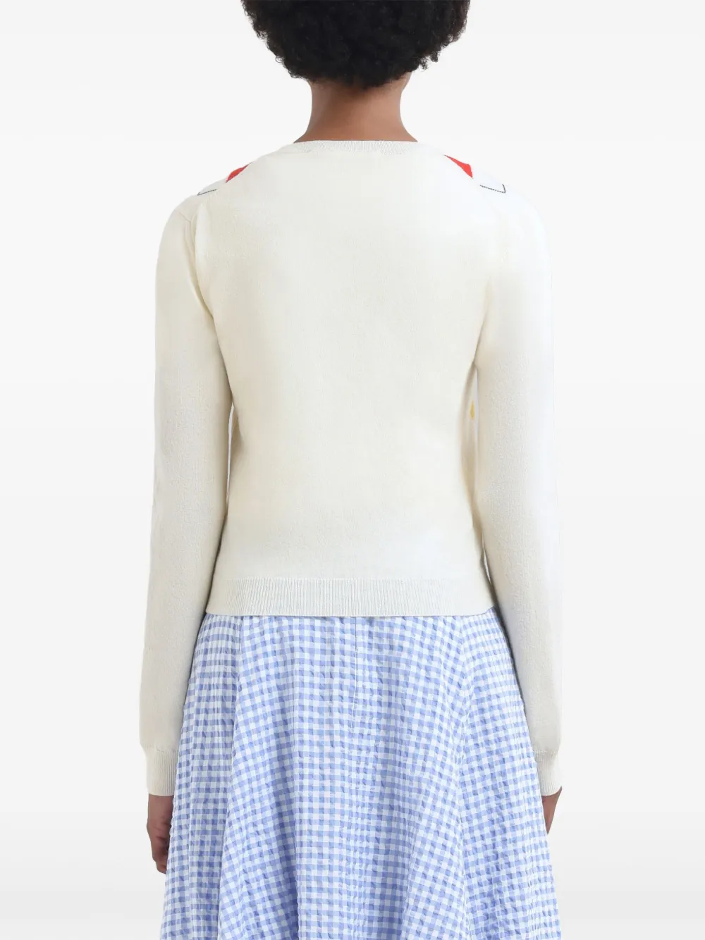 Marni Vest met diamantpatroon Wit