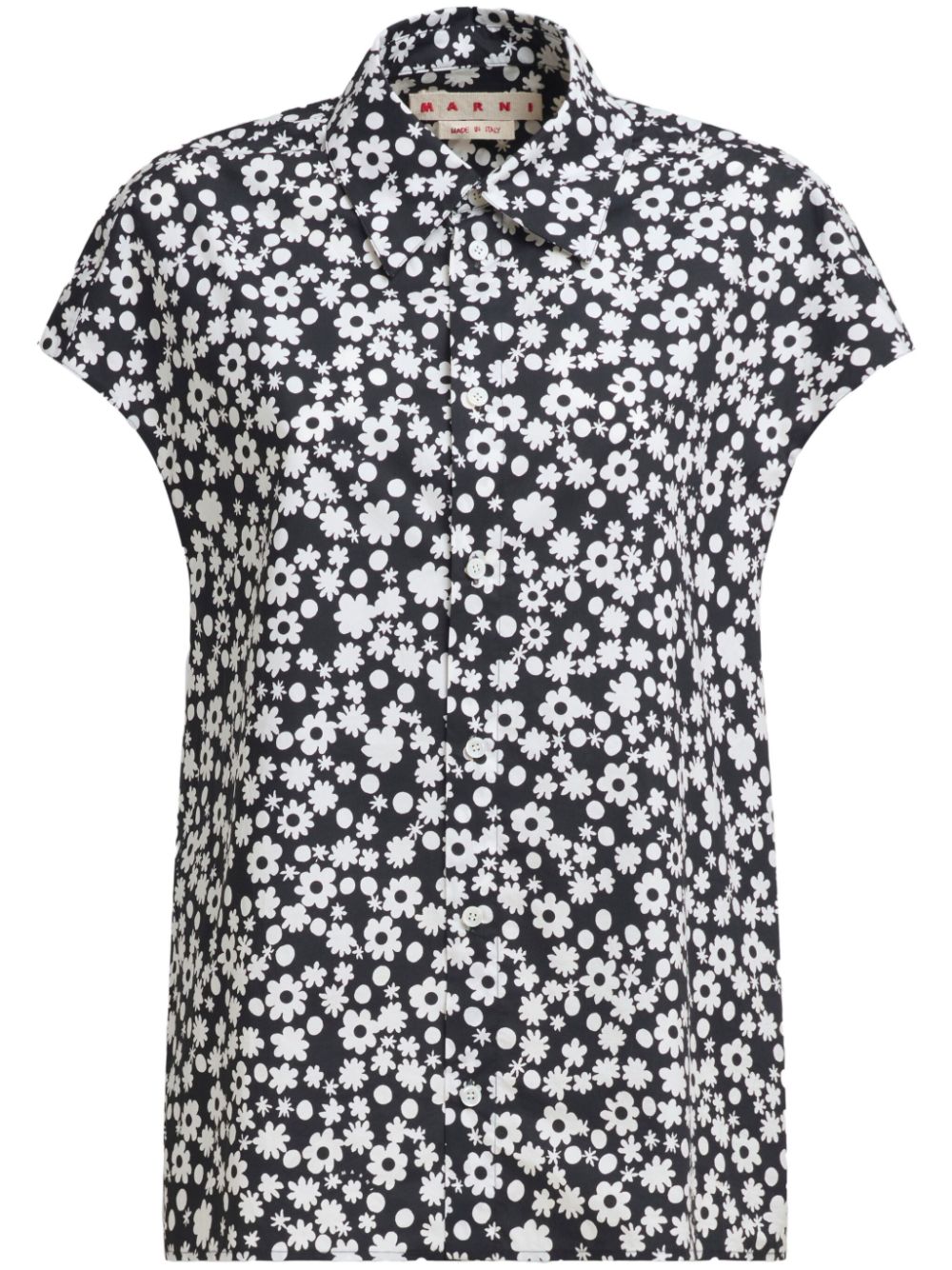 Marni Blouse met bloemenprint Zwart