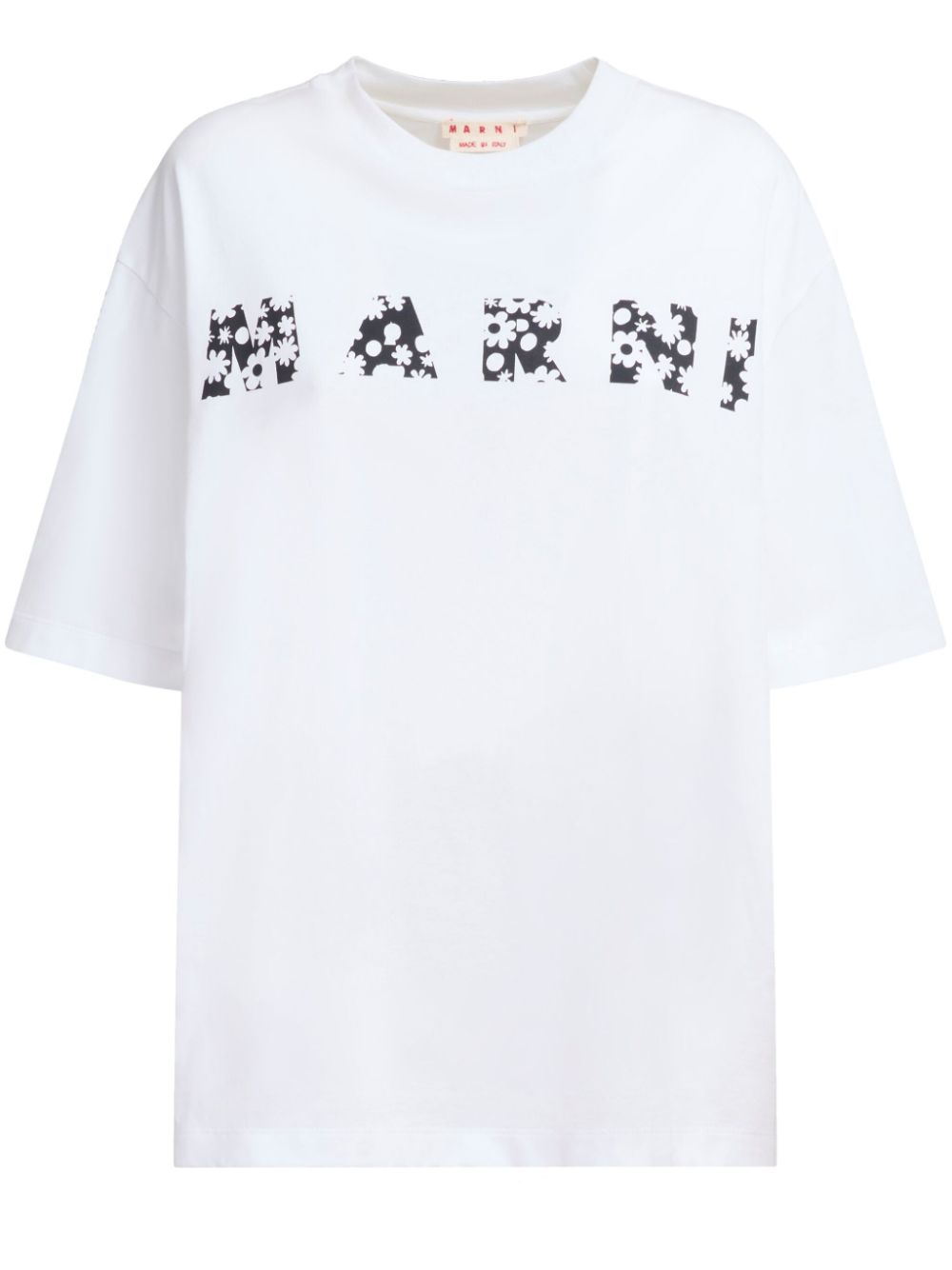 Marni logo print T-shirt - White