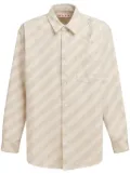 Marni striped buttoned shirt - Neutrals