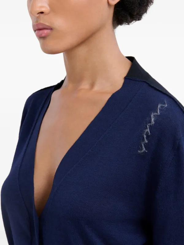 Marni logo-embroidered Cardigan | Blue | FARFETCH Marni logo-embroidered Cardigan | Blue | FARFETCH